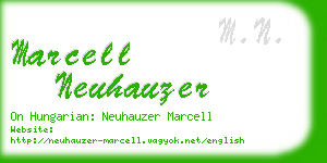 marcell neuhauzer business card